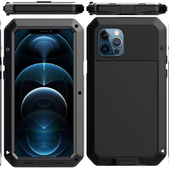 Shockproof Metal Case for iPhone 11 PRO MAX Gorilla Heavy Duty 360 Cover Black - Picture 7 of 12
